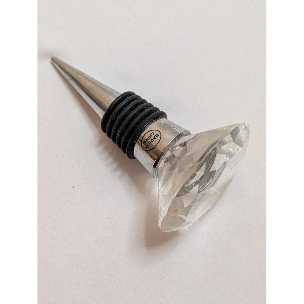 Set of 4 Decorative Wine Bottle‎ Stoppers High Heel Butterfly Crystal Metal